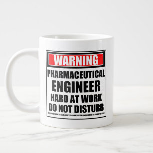 Warnung des pharmazeutischen Ingenieurs bei harter Jumbo-Tasse