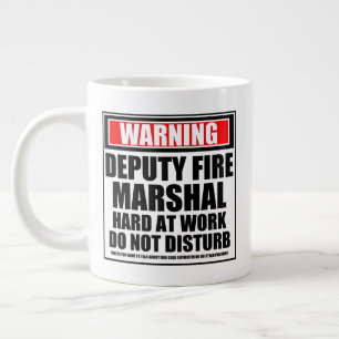 Warnung des stellvertretenden Feuerwehrmarschalls  Jumbo-Tasse