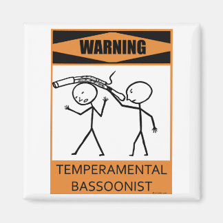 Warnung des temporären Bassoonisten Magnet