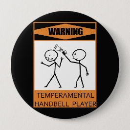 Warnung des temporären Handbell-Spielers Button