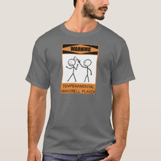 Warnung des temporären Handbell-Spielers T-Shirt