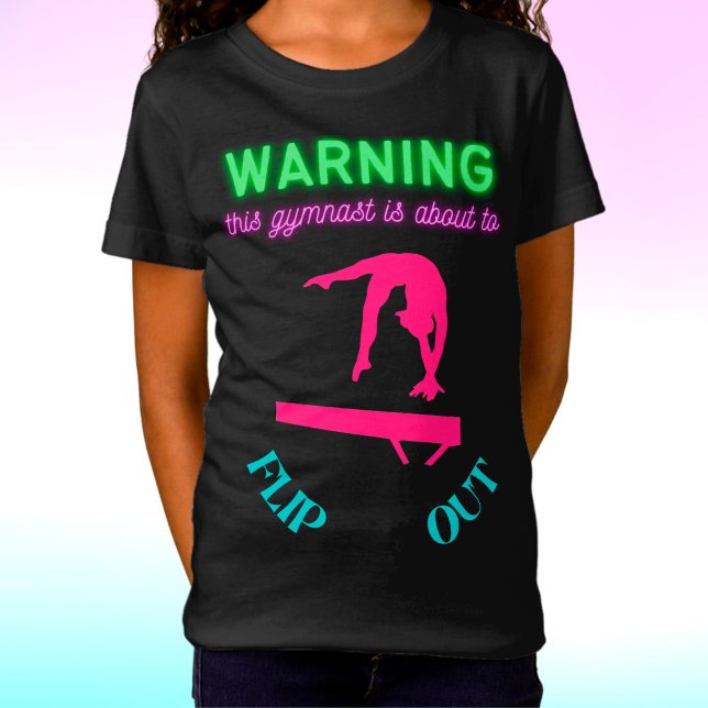 Warnung: Dieser Gymnast wird gerade Gedreht T-Shirt (Von Creator hochgeladen)