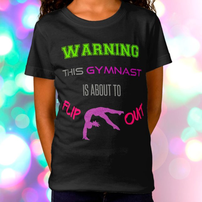 Warnung: Dieser Gymnast wird gerade Gedreht T-Shirt (Von Creator hochgeladen)