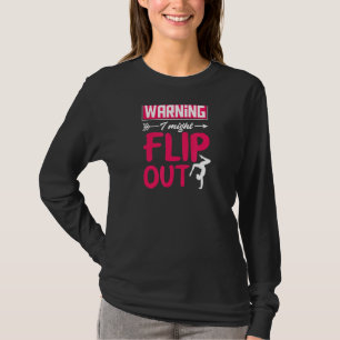 Warnung: Dreh Cheerleader Gymnast T-Shirt