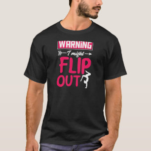 Warnung: Dreh Cheerleader Gymnast T-Shirt