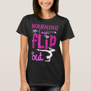 Warnung: Dreh Funny Cheerleader Gymnas T-Shirt