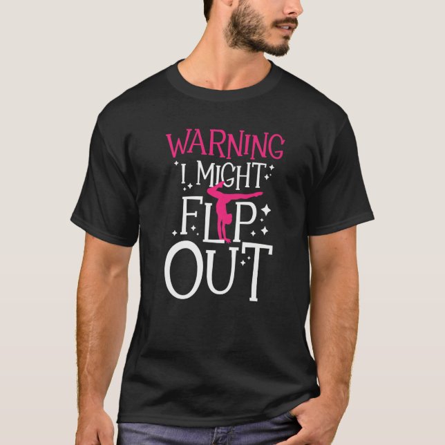 Warnung: Dreh out - Cheerleader Gymnast Gym T-Shirt (Vorderseite)