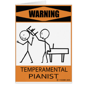 Warnung eines temporären Pianisten