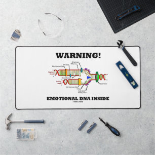 Warnung! Emotionale DNA innerhalb Molekularer Bio Schreibtischunterlage