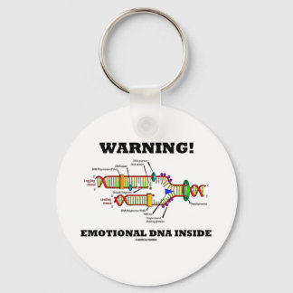 Warnung! Emotionale DNA-Inside (DNA-Replikation) Schlüsselanhänger