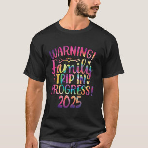 Warnung Familienreise im Gange Familienurlaub 20 T-Shirt