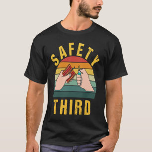 Warnung Feuerwerk Knallkörper Sicherheit Dritte vi T-Shirt