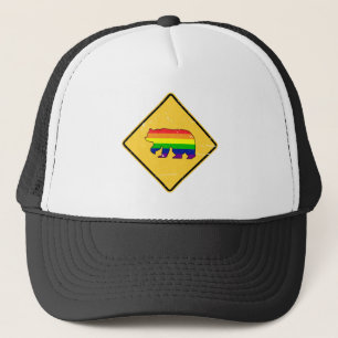 Warnung! (Gay) Bärenüberquerung - Not Truckerkappe