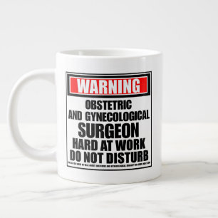 Warnung Geburtshelfer und Frauenchirurg Jumbo-Tasse