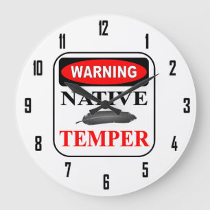 WARNUNG GROßE WANDUHR