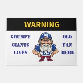 Warnung Grumpy Old Giants Fan lebt hier Fußmatte