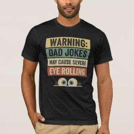 Warnung Hochspannung Papa-Witze & Augenrollen-Desi T-Shirt
