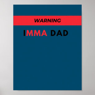 WARNUNG ICH BIN EIN LUSTIGER VATER POSTER