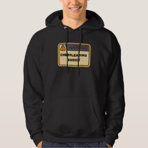Warnung Ich bin süchtig nach Cheerleading Meme Hoodie