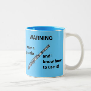 Warnung! Ich habe ein kleines… Zweifarbige Tasse