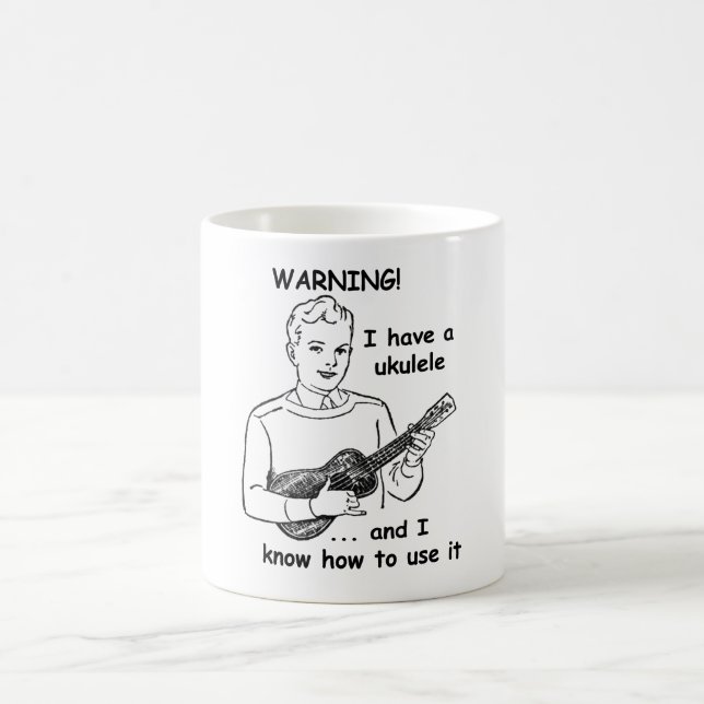 Warnung: Ich habe einen Ukulele und ich kann es Tasse (Mittel)