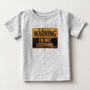 WARNUNG, ICH HABE NICHT LASSEN, dass gestörtes Met Baby T-shirt