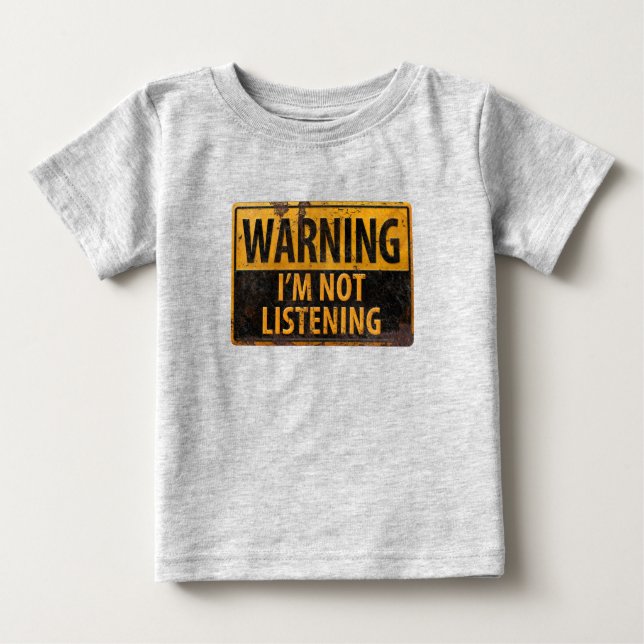 WARNUNG, ICH HABE NICHT LASSEN, dass gestörtes Met Baby T-shirt (Vorderseite)