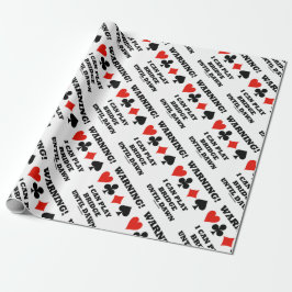 Warnung! Ich kann Bridge bis zum Morgengrauen Card Geschenkpapier