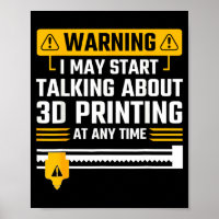 Warnung Ich Könnte Anfangen Über 3D-Druck-Technik