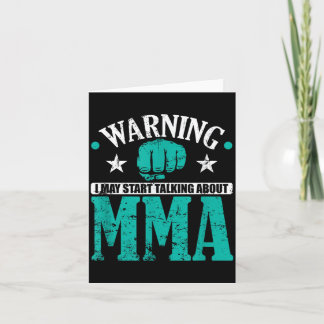 Warnung, ich könnte anfangen, über MMA zu sprechen Karte