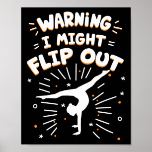 Warnung, ich könnte ausflippen Cheerleaderin Cheer Poster