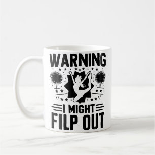 Warnung: Ich könnte ausflippen Cheerleading Cheerl Kaffeetasse