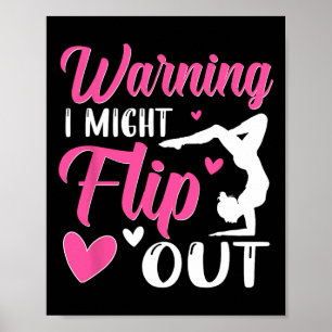Warnung Ich Könnte Umkippen Handstand Turner Turne Poster