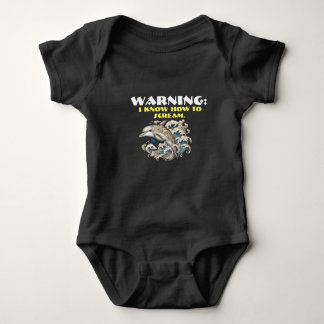 Warnung: Ich weiß, wie man schreit. Baby Strampler