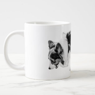 Warnung in Stille Jumbo-Tasse