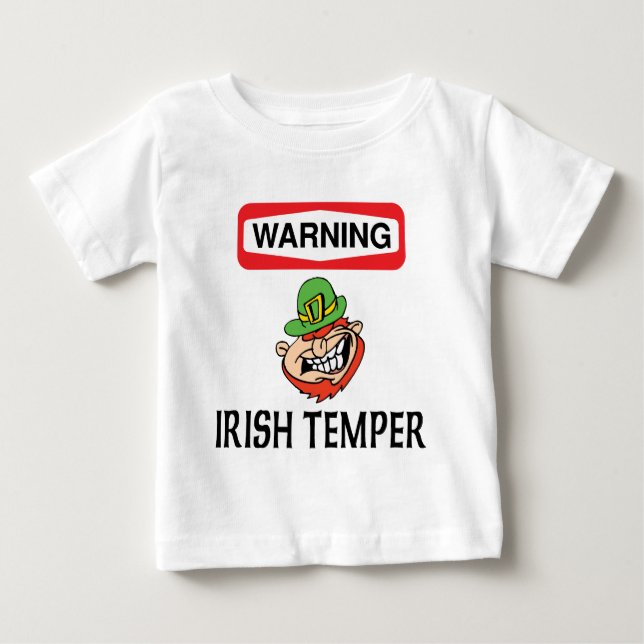 Warnung Irish Temper Baby T-shirt (Vorderseite)