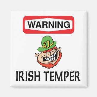 Warnung Irish Temper Magnet