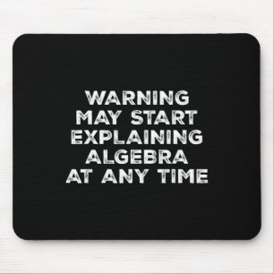Warnung kann beginnen, Algebra lustige Mathematik Mousepad