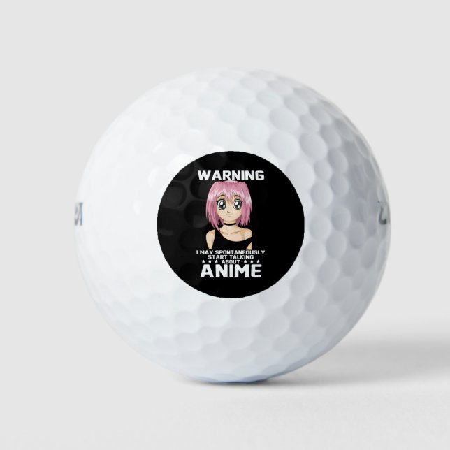 Warnung kann beginnen, über Animes zu sprechen Golfball (Vorderseite)