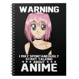Warnung kann beginnen, über Animes zu sprechen Notizblock