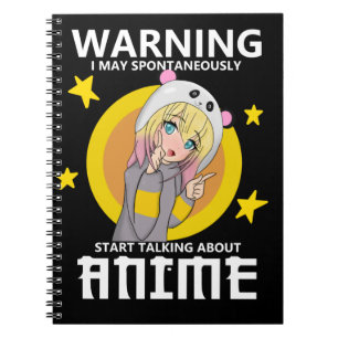Warnung kann beginnen, über Animes zu sprechen Notizblock