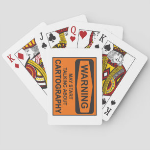 Warnung kann beginnen, über Kartographie zu sprech Spielkarten