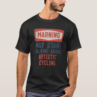Warnung kann beginnen, über künstlerisches Radfahr T-Shirt