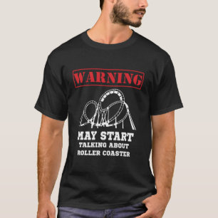 Warnung kann beginnen, über Roller-Untersetzer zu  T-Shirt