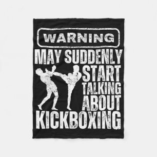 Warnung Kann Plötzlich Über Kickboxen Reden Fleecedecke