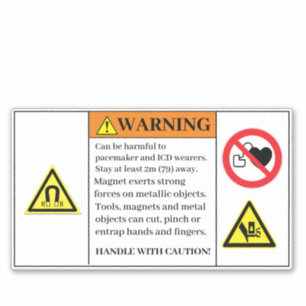 Warnung kann schädlich sein aufkleber