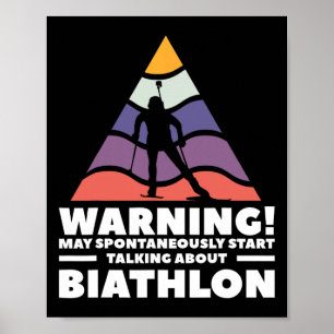 Warnung kann spontan beginnen, über Biat zu sprech Poster