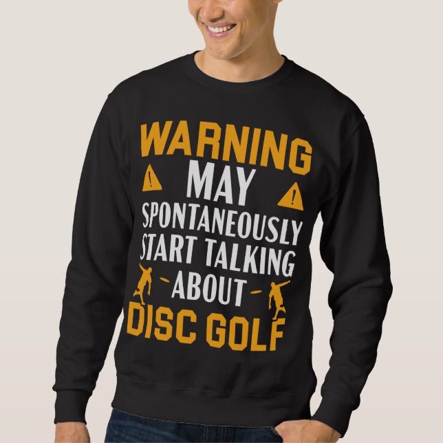 Warnung kann spontan beginnen, über Datenträger zu Sweatshirt (Vorderseite)