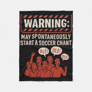 Warnung Kann Spontan Einen Fußball-Chant-Fan Start Fleecedecke