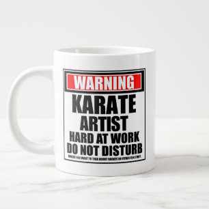 Warnung: Karate-Künstler bei der Arbeit - Nicht st Jumbo-Tasse